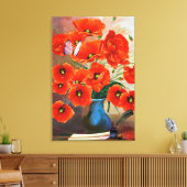 Nog steeds leven in het Vase Canvas Afdruk (Insitu (Woonkamer))