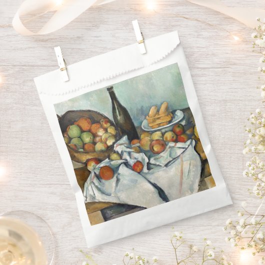 Nog steeds leven is een mandje cezanne schilderkun bedankzakje (Geknipt)