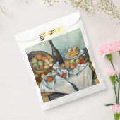 Nog steeds leven is een mandje cezanne schilderkun bedankzakje (Gezegeld)