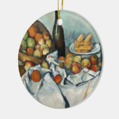 Nog steeds leven is een mandje cezanne schilderkun keramisch ornament (Links)