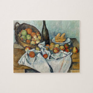 Nog steeds leven is een mandje cezanne schilderkun legpuzzel