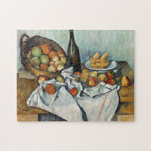 Nog steeds leven is een mandje cezanne schilderkun legpuzzel (Horizontaal)