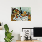 Nog steeds leven is een mandje cezanne schilderkun poster (Thuiskantoor)