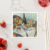 Nog steeds leven is een mandje cezanne schilderkun servet (Insitu)