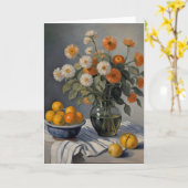 Nog steeds leven kaart (Gele Bloem)