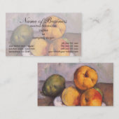 Nog steeds leven, kwee, appels, peren van Paul Céz Visitekaartje (Voorkant / Achterkant)