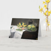 Nog steeds leven Lemon Peaches door Manet Impressi Kaart (Gele Bloem)