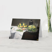 Nog steeds leven Lemon Peaches door Manet Impressi Kaart (Voorkant)