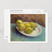 Nog steeds leven, Lemons op Bord, Van Gogh Fine Ar Briefkaart (Voorkant / Achterkant)
