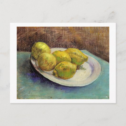 Nog steeds leven, Lemons op Bord, Van Gogh Fine Ar Briefkaart (Voorkant)