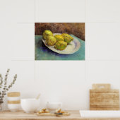 Nog steeds leven Lemons op een Bord van Vincent va Poster (Keuken)