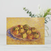 Nog steeds leven, mandje appels van Vincent van Go (Staand voorkant)