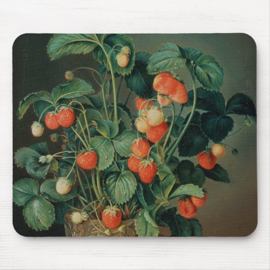 Nog steeds leven met aardbeien muismat (Voorkant)