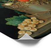 Nog steeds leven met aardbeien poster (Hoek)