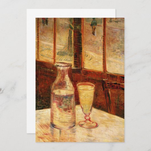 Nog steeds leven met Absinthe door Vincent van Gog (Voorkant / Achterkant)