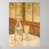 Nog steeds leven met Absinthe door Vincent van Gog Poster (Voorkant)