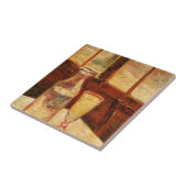 Nog steeds leven met Absinthe door Vincent van Gog Tegeltje (Zijkant)