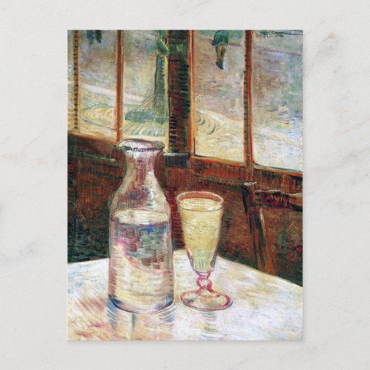Nog steeds leven met Absinthe Van Gogh Fine Art Briefkaart (Voorkant)