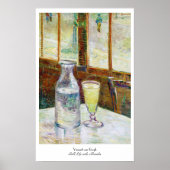 Nog steeds leven met Absinthe Vincent van Gogh ver Poster (Voorkant)
