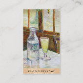 Nog steeds leven met Absinthe Vincent van Gogh ver Visitekaartje (Achterkant)