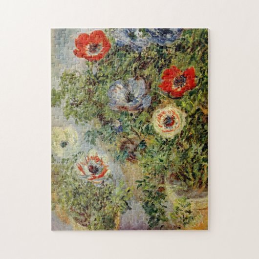 Nog steeds leven met Anemones Monet Fine Art Legpuzzel (Verticaal)