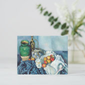 Nog steeds leven met appels 1 van Paul Cézanne Briefkaart (Staand voorkant)