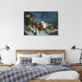 Nog steeds leven met appels, beker en Pitcher (oli Canvas Afdruk (Insitu (Slaapkamer))