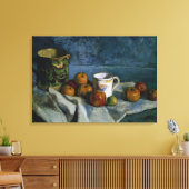 Nog steeds leven met appels, beker en Pitcher (oli Canvas Afdruk (Insitu (Woonkamer))