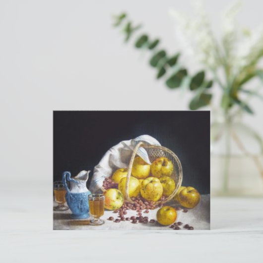 Nog steeds leven met appels briefkaart (Staand voorkant)