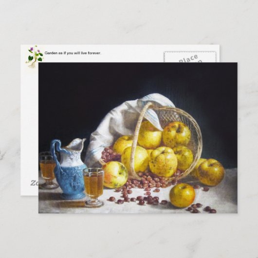 Nog steeds leven met appels briefkaart (Voorkant / Achterkant)