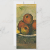 Nog steeds leven met appels door Paul Cezanne (Voorkant)