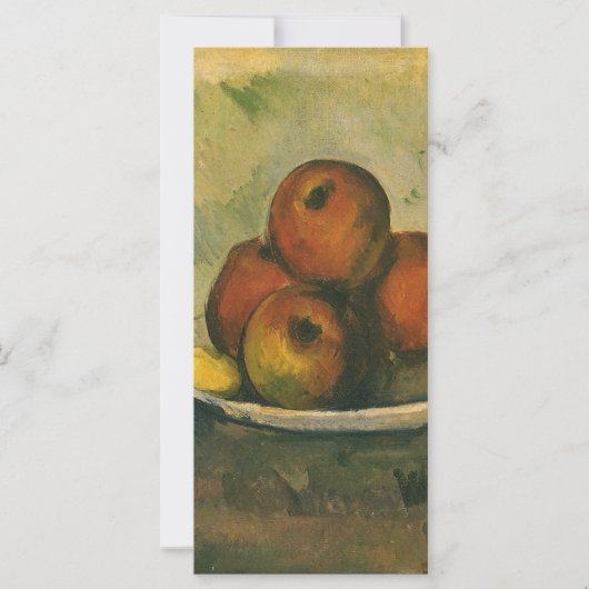 Nog steeds leven met appels door Paul Cezanne (Voorkant)