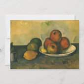 Nog steeds leven met appels door Paul Cezanne (Voorkant)