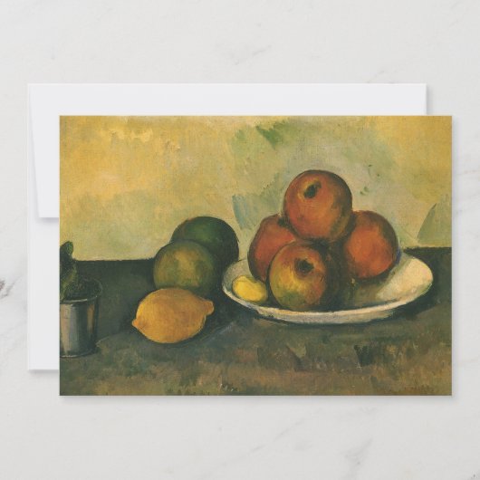 Nog steeds leven met appels door Paul Cezanne (Voorkant)