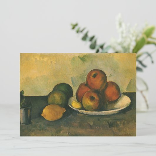 Nog steeds leven met appels door Paul Cezanne (Staand voorkant)