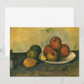 Nog steeds leven met appels door Paul Cezanne (Voorkant / Achterkant)