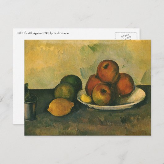Nog steeds leven met appels door Paul Cezanne Briefkaart (Voorkant / Achterkant)