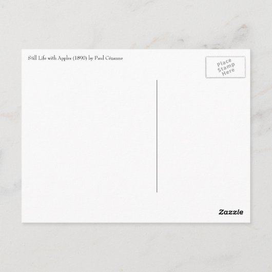 Nog steeds leven met appels door Paul Cezanne Briefkaart (Achterkant)