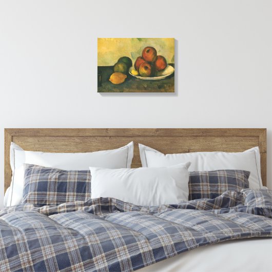 Nog steeds leven met appels door Paul Cezanne Canvas Afdruk (Insitu (Slaapkamer))