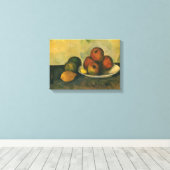 Nog steeds leven met appels door Paul Cezanne Canvas Afdruk (Insitu (Houten vloer))