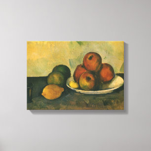 Nog steeds leven met appels door Paul Cezanne Canvas Afdruk