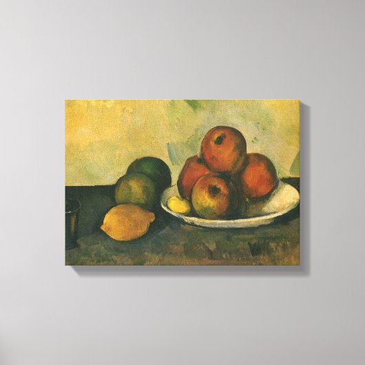 Nog steeds leven met appels door Paul Cezanne Canvas Afdruk (Voorkant)
