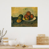Nog steeds leven met appels door Paul Cezanne Poster (Keuken)