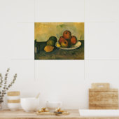 Nog steeds leven met appels door Paul Cezanne Poster (Keuken)