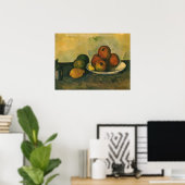 Nog steeds leven met appels door Paul Cezanne Poster (Thuiskantoor)