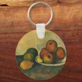 Nog steeds leven met appels door Paul Cezanne Sleutelhanger (Voorkant)