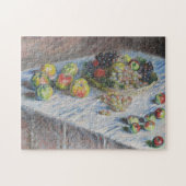 Nog steeds leven met appels en druiven - Monet Fin Legpuzzel (Horizontaal)