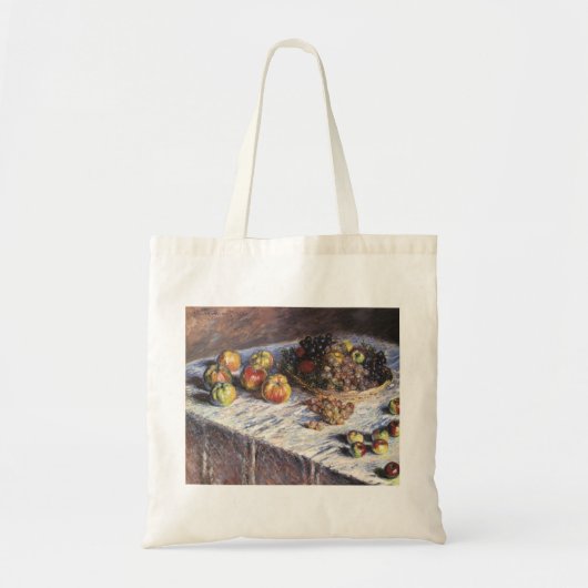 Nog steeds leven met appels en druiven van Claude Tote Bag (Voorkant)
