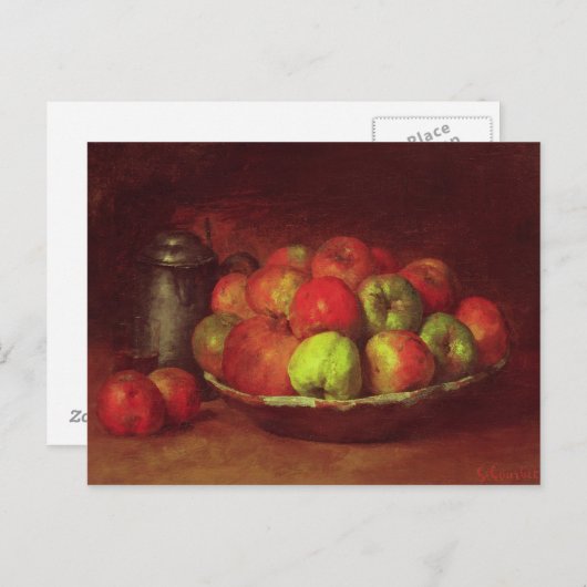 Nog steeds leven met appels en een Pomegranaat Briefkaart (Voorkant / Achterkant)