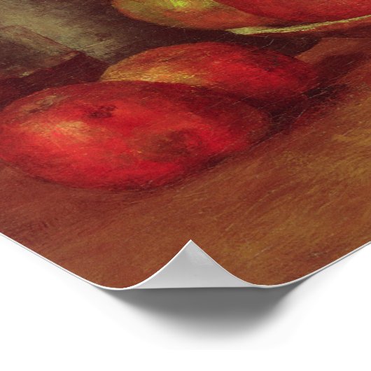 Nog steeds leven met appels en een Pomegranaat Poster (Hoek)